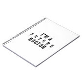 Carnet Conception de typographie grunge de futur docteur (Côté gauche)