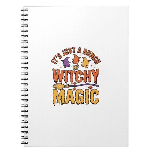Carnet Conception de typographie Halloween magique ensorc (Devant)