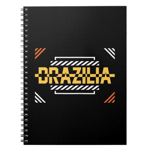 Carnet Conception de typographie moderne Brasilia  (Devant)