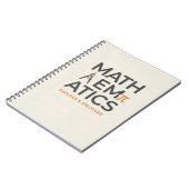 Carnet Conception de typographie pour professeur de mathé (Côté gauche)