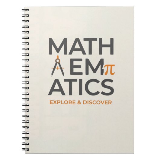 Carnet Conception de typographie pour professeur de mathé (Devant)