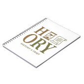 Carnet Conception de typographie pour professeur d'histoi (Côté gauche)