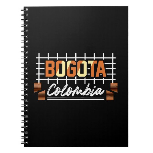 Carnet Conception de typographie rétro Bogota Colombie (Devant)