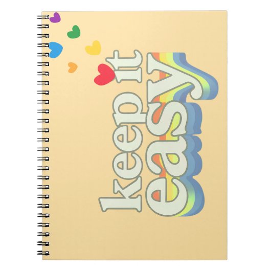 Carnet Conception de typographie Rétro Fierté facile à vi (Devant)