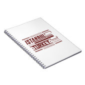 Carnet Conception de typographie urbaine moderne Istanbul (Côté Droit)