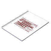 Carnet Conception de typographie urbaine moderne Istanbul (Côté gauche)