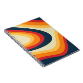 Carnet Conception de vagues de style rétro Abstrait (Côté Droit)