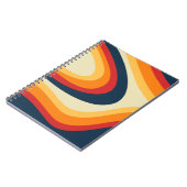 Carnet Conception de vagues de style rétro Abstrait (Côté gauche)