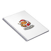 Carnet Conception de vecteur de chat de Noël Cheers (Côté Droit)