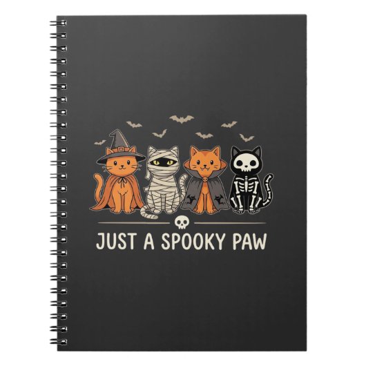 Carnet Conception de vecteur de costume de chat Halloween (Devant)
