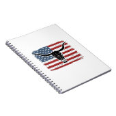 Carnet Conception de vecteur de drapeau américain de crân (Côté Droit)