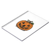 Carnet Conception de vecteur de Halloween de citrouille d (Côté gauche)