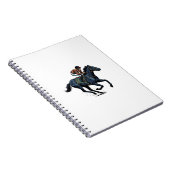 Carnet Conception de vecteur de jockey de course de cheva (Côté Droit)