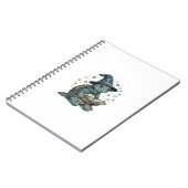 Carnet Conception de vecteur de magicien de tortue mignon (Côté gauche)