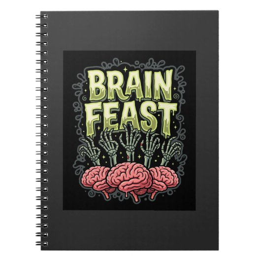 Carnet Conception de vecteur de mains de zombie de festin (Devant)