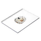 Carnet Conception de vecteur floral Halloween Chat fantôm (Côté gauche)
