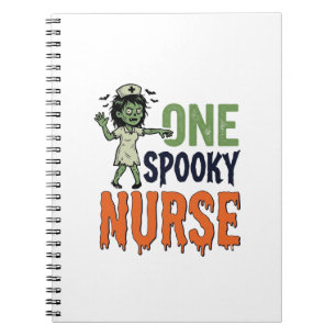 Carnet Conception de vecteur vintage Halloween infirmière