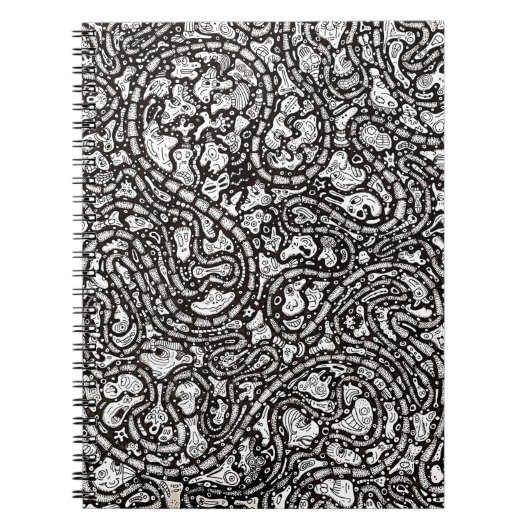 Carnet Conception de visages étranges de dessin animé tor (Devant)