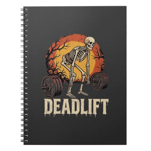 Carnet Conception d'entraînement de gym d'Halloween de so (Devant)