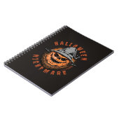 Carnet Conception d'épouvantail de citrouille d'Halloween (Côté gauche)