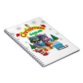 Carnet Conception d'équipe de Noël de chien et chat migno (Côté Droit)