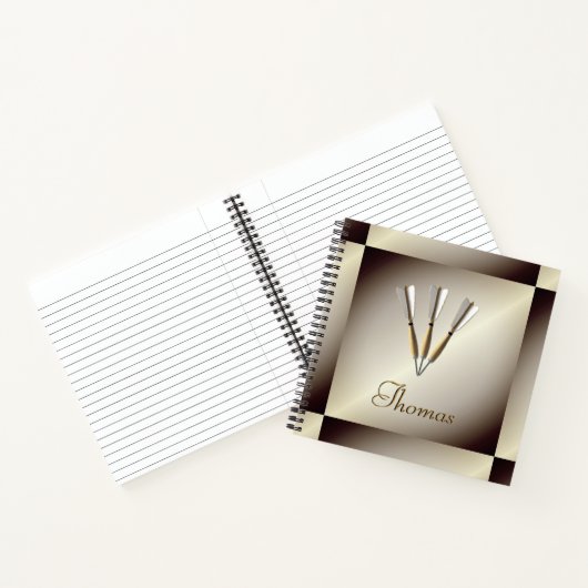 Carnet Conception des fléchettes Monogrammes (Intérieur)