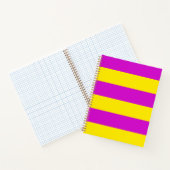 Carnet Conception des rayures pourpre et jaune (Intérieur)