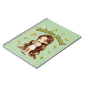 Carnet Conception d'esthétique Matcha Mood Vibes de thé v (Côté gauche)