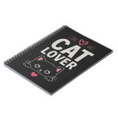 Carnet Conception d'illustration de chat minimal mignon a (Côté gauche)