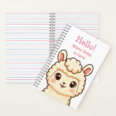 Carnet Conception d'illustration de lama mignon (À l'intérieur)