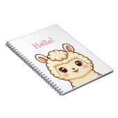 Carnet Conception d'illustration de lama mignon (Côté Droit)