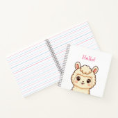 Carnet Conception d'illustration de lama mignon (Intérieur)