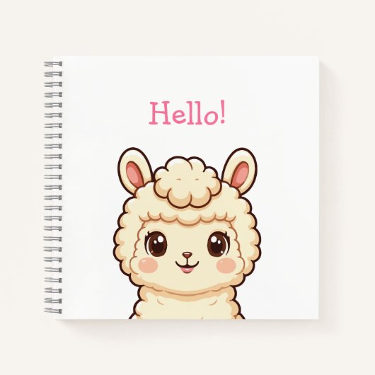 Carnet Conception d'illustration de lama mignon (Devant)