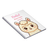 Carnet Conception d'illustration de lama mignon (Côté Droit)