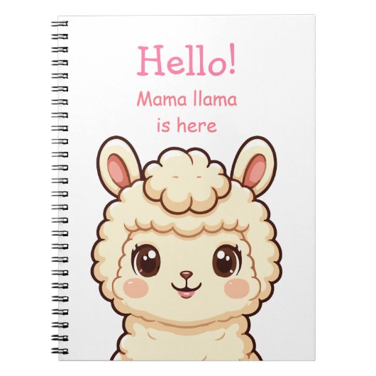 Carnet Conception d'illustration de lama mignon (Devant)
