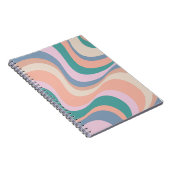Carnet Conception d'ondes rétrogrades modernes multicolor (Côté Droit)