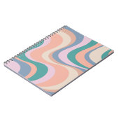 Carnet Conception d'ondes rétrogrades modernes multicolor (Côté gauche)