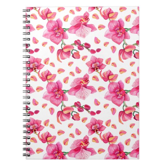 Carnet Conception d'orchidées à l'aquarelle 2 (Devant)
