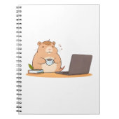 Carnet Conception d'ordinateur portable de codeur de capy (Devant)