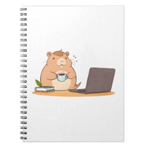 Carnet Conception d'ordinateur portable de codeur de capy