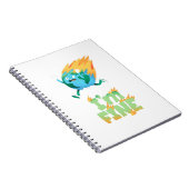 Carnet Conception drôle de changement climatique Terre « (Côté Droit)