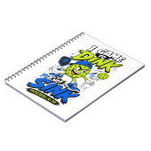 Carnet Conception drôle de joueur de pickleball (Côté gauche)