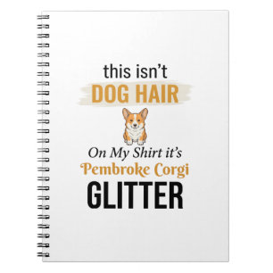 Carnet Conception drôle de Pembroke Corgi à paillettes po