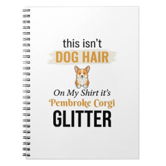 Carnet Conception drôle de Pembroke Corgi à paillettes po
