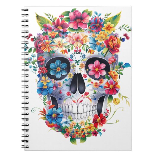 Carnet Conception du crâne floral (Devant)