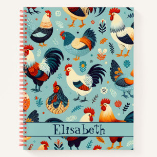 Carnet Conception du poulet et du coq Personnaliser
