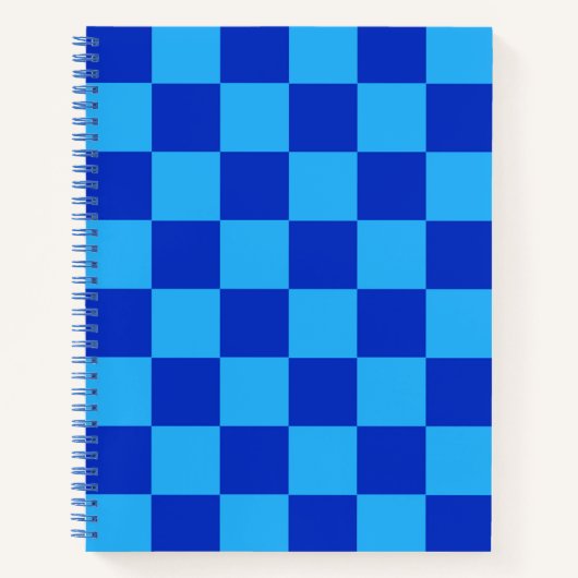 Carnet Conception du vérificateur bleu clair et foncé (Devant)