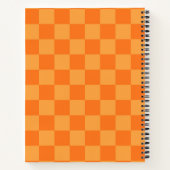 Carnet Conception du vérificateur orange clair et foncé (Dos)