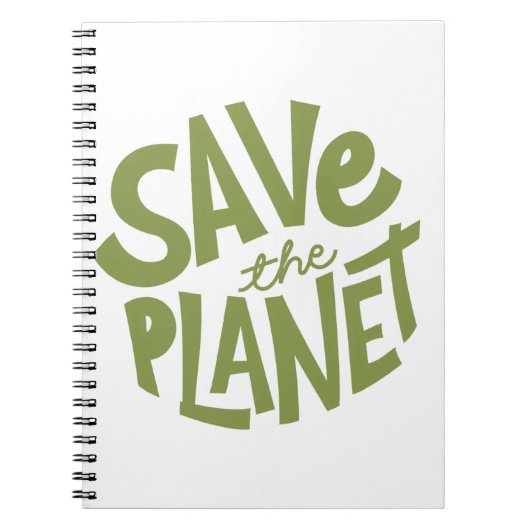 Carnet Conception Éco Sauvegarde de la Planète (Devant)