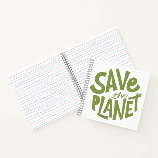 Carnet Conception Éco Sauvegarde de la Planète (Intérieur)